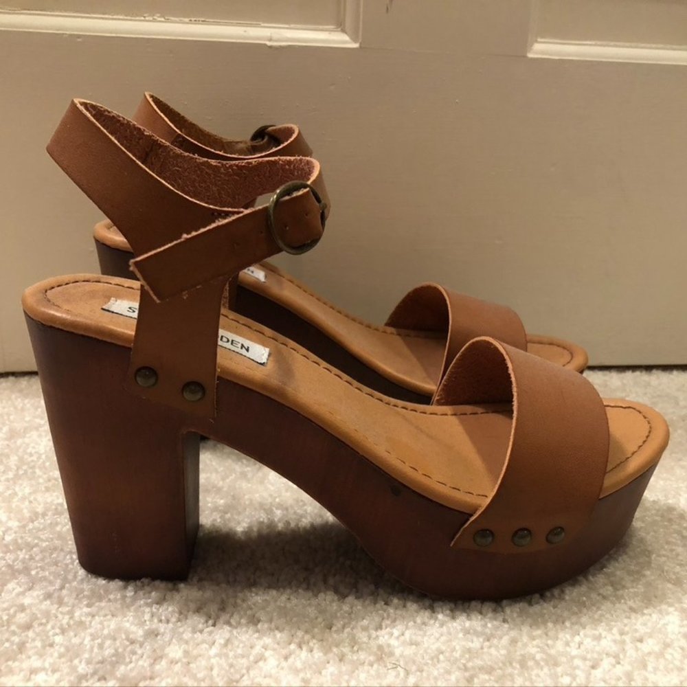 Steve Madden Luna Cognac Heels